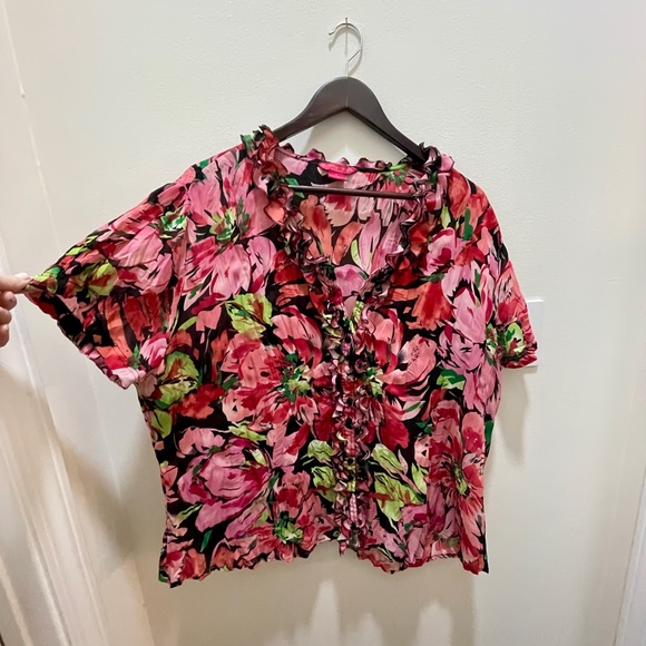 Floral Ruffle Blouse - Picture 2 of 4